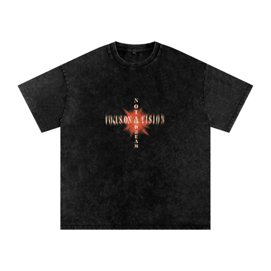 Focus On A Vision. Acid Wash. T-Shirt